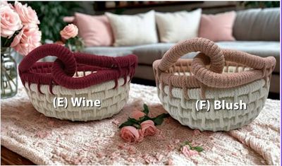 Alternate image for Coiled Rope Basket, Boho Entryway Organizer, Recycled Cotton Cord, Decorative Storage Catch All