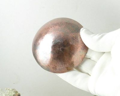Alternate image for Hand-Hammered Small Copper Trinket Bowl with Mood Token Set