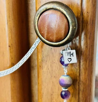 Alternate image for Beaded Metal Bookmark with Charm-Dragon, Dragonfly or Sea Turtle