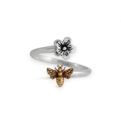 Main image for Adjustable Flower and Bee Ring